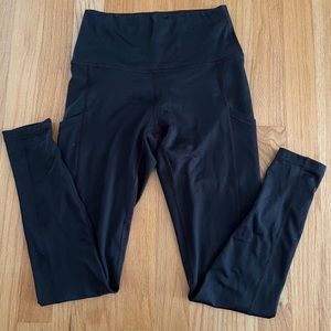 Navy Aerie Leggings With Pockets